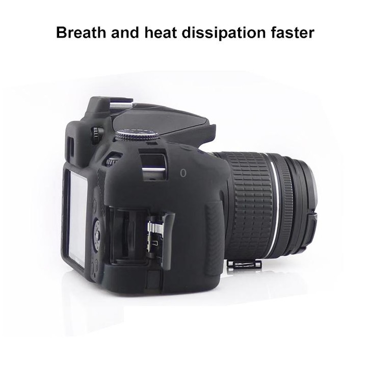 Soft Silicone Protective Case for Nikon D3400 / D3300 (Yellow)