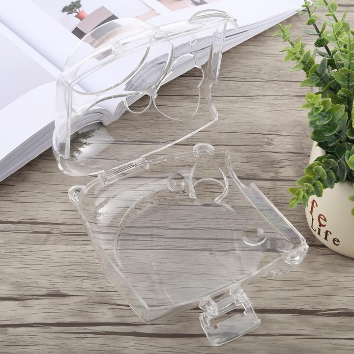 Protective Crystal Shell Case with Strap for FUJIFILM instax mini 7S (Transparent)
