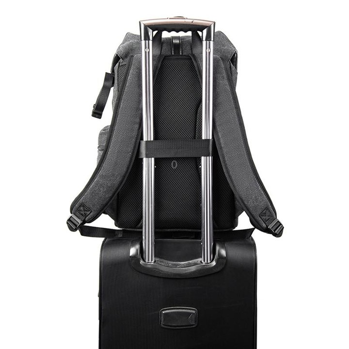 CADeN M8 Side Open Canvas Large Capacity Photography Backpack Shoulder Bag