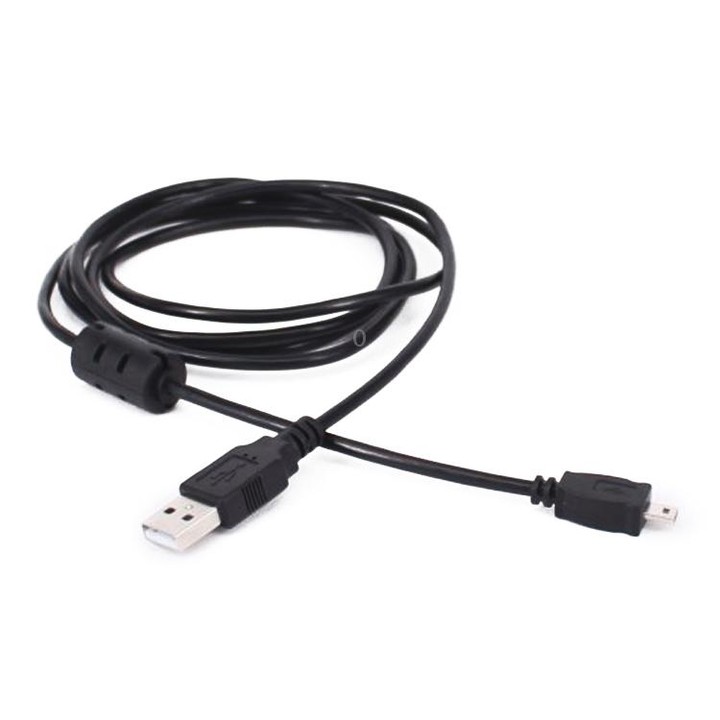 5 PCS 1.5m Mini 8 Pin USB to USB 2.0 Data Charging Cable for Nikon D5100 / D610(Black)