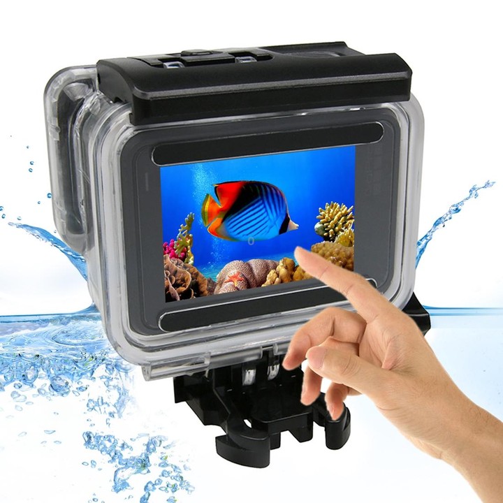 For GoPro NEW HERO /HERO6 /5 Touch Screen 45m Waterproof Housing Protective Case with Buckle Basic Mount & Screw, No Need to Rem