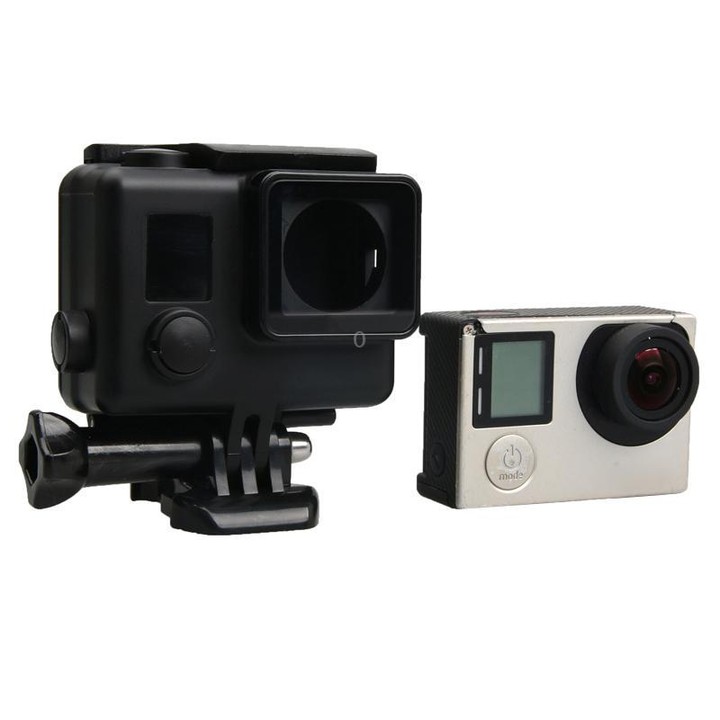 For GoPro HERO4 ABS Skeleton Housing Protective Case Cover with Buckle Basic Mount & Lead Screw