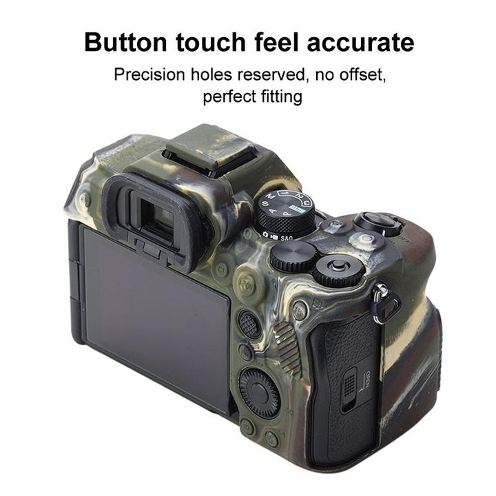 Soft Silicone Protective Case for Sony A7 IV (Camouflage)