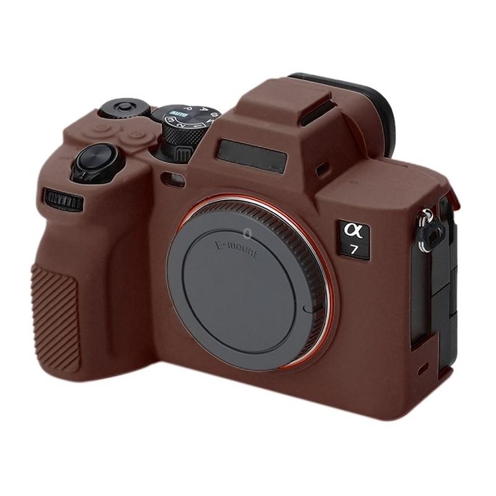 Soft Silicone Protective Case for Sony A7 IV (Coffee)