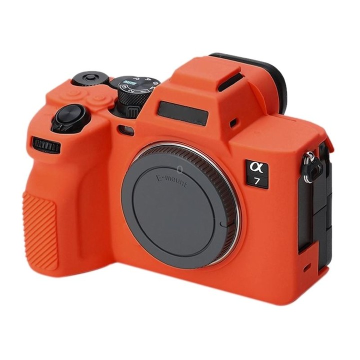 Soft Silicone Protective Case for Sony A7 IV (Orange)