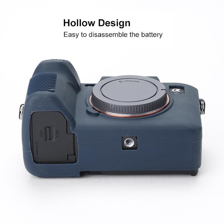 Soft Silicone Protective Case for Sony A7 IV (Blue)