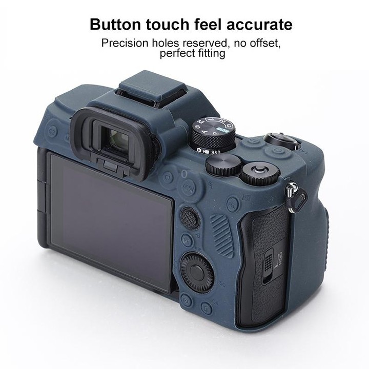 Soft Silicone Protective Case for Sony A7 IV (Blue)