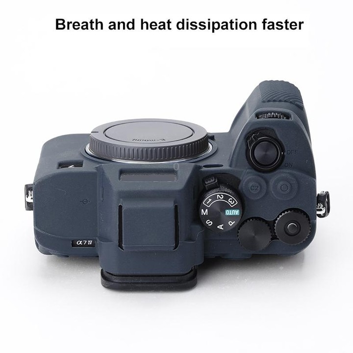 Soft Silicone Protective Case for Sony A7 IV (Blue)
