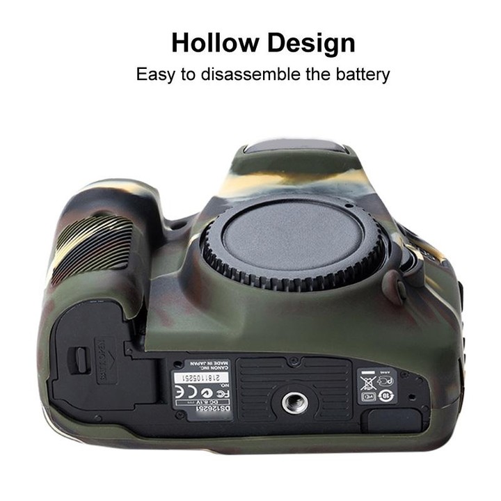 Soft Silicone Protective Case for Canon EOS 7D (Camouflage)