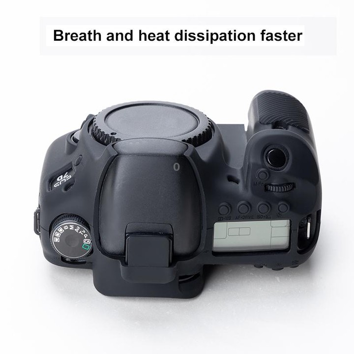 Soft Silicone Protective Case for Canon EOS 7D (Black)