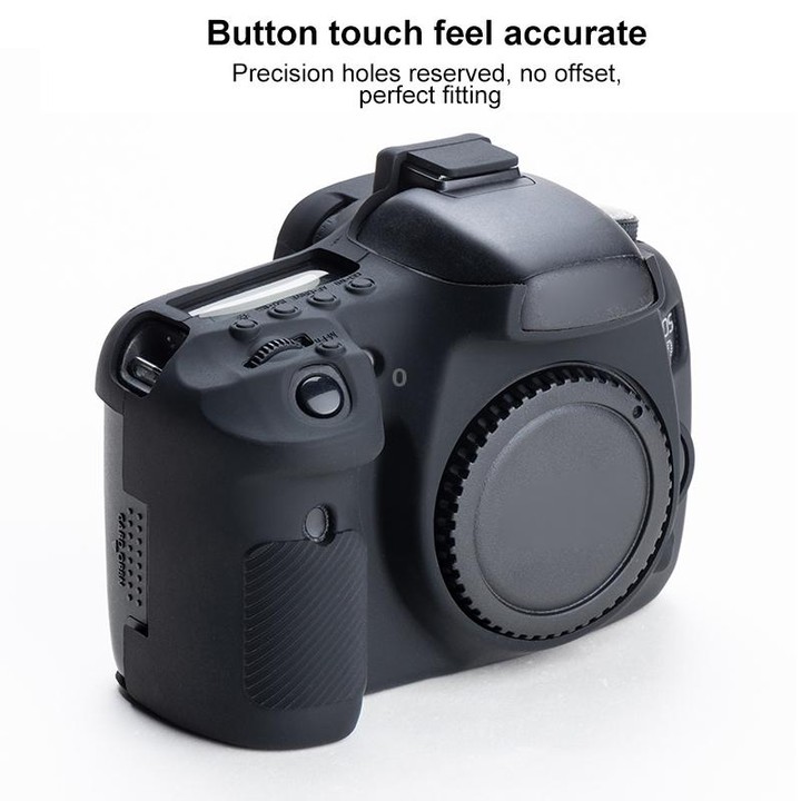 Soft Silicone Protective Case for Canon EOS 7D (Black)