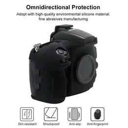 Soft Silicone Protective Case for Nikon D810 (Red)