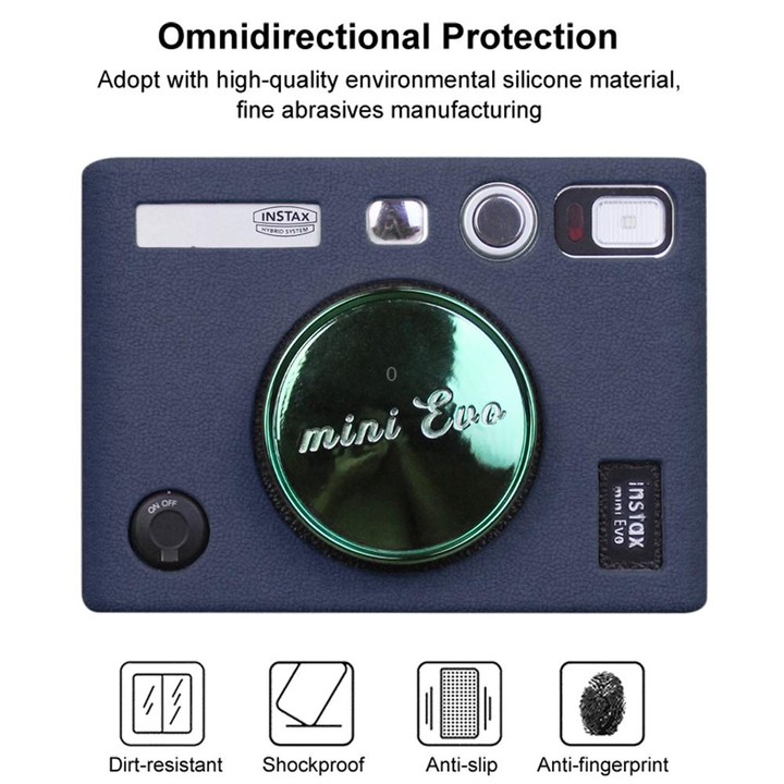 Soft Silicone Protective Case for FUJIFILM instax mini Evo (Blue)