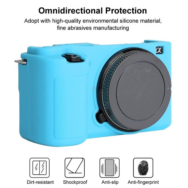 For Sony ZV-E10 Soft Silicone Protective Case (Blue)