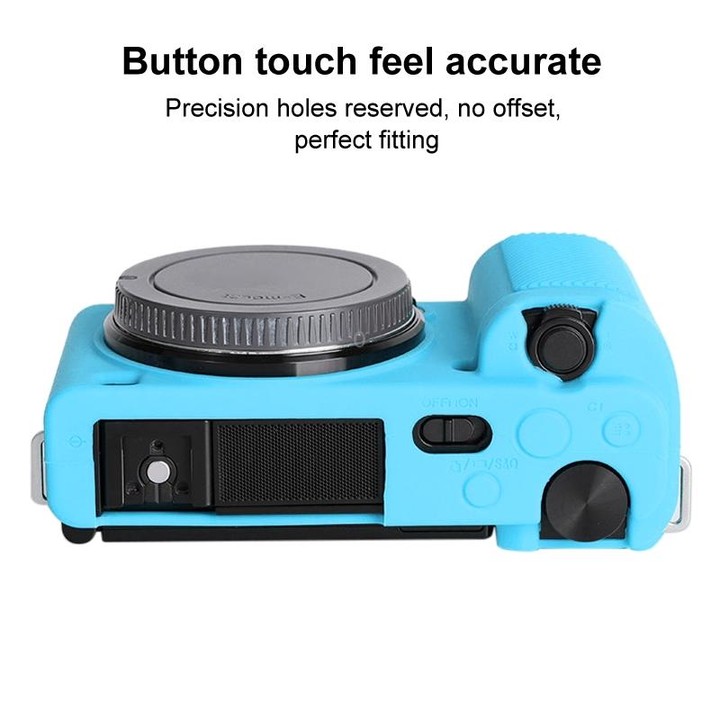 For Sony ZV-E10 Soft Silicone Protective Case (Blue)