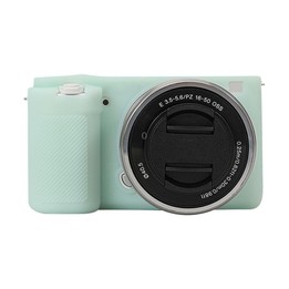 For Sony ZV-E10 Soft Silicone Protective Case (Light Green)