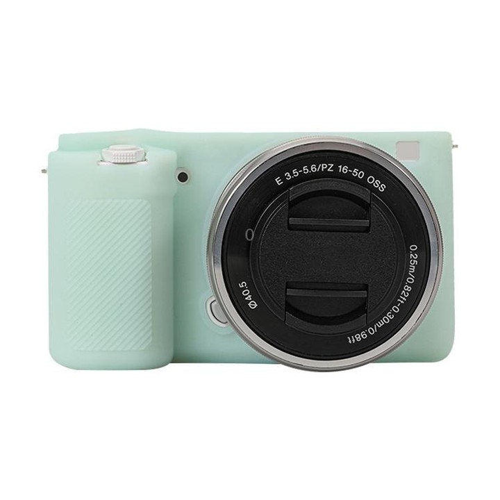 For Sony ZV-E10 Soft Silicone Protective Case (Light Green)