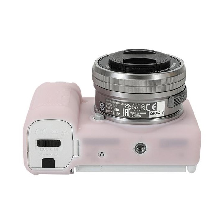 For Sony ZV-E10 Soft Silicone Protective Case (Light Pink)