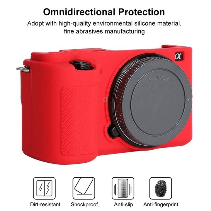 For Sony ZV-E10 Soft Silicone Protective Case (Red)