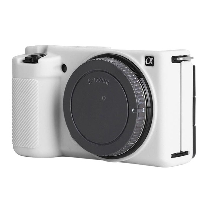For Sony ZV-E10 Soft Silicone Protective Case (White)