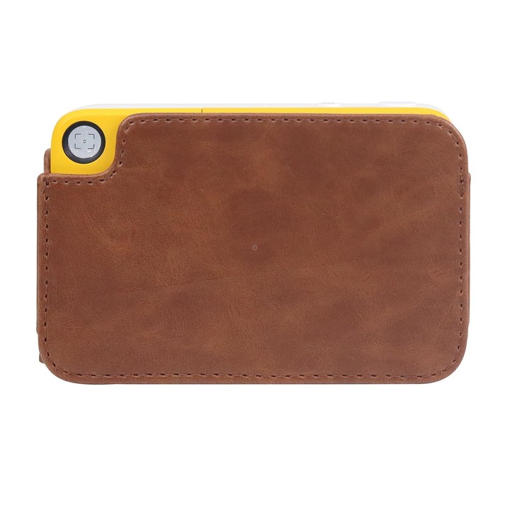 For Kodak PRINTOMATIC Full Body Camera PU Leather Case Bag with Strap (Brown)