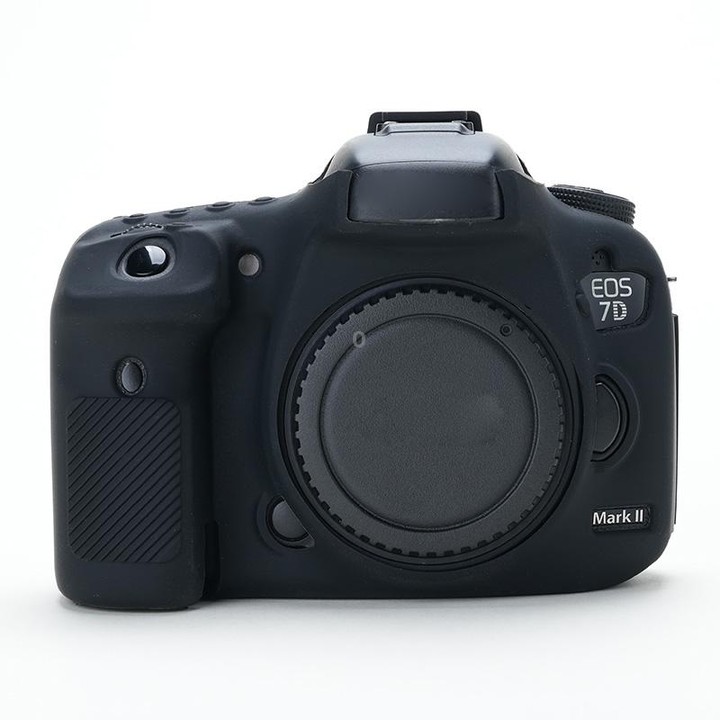 For Canon EOS 7D Mark II Soft Silicone Protective Case (Black)