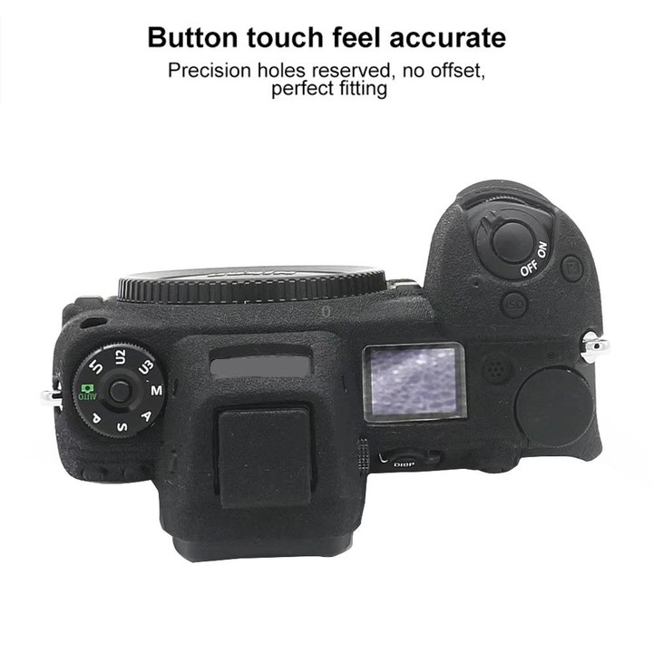 For Nikon Z7 II Soft Silicone Protective Case (Black)