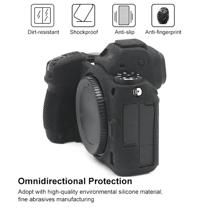 For Nikon Z7 II Soft Silicone Protective Case (Black)