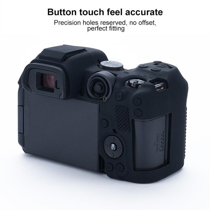 For Canon EOS R7 Soft Silicone Protective Case (Black)