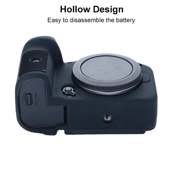 For Canon EOS R7 Soft Silicone Protective Case (Black)