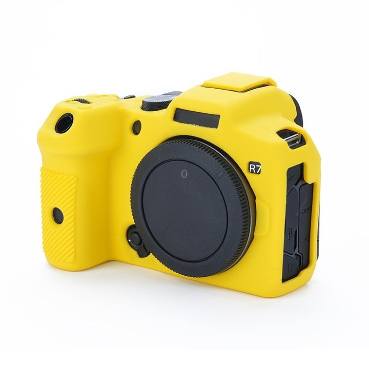 For Canon EOS R7 Soft Silicone Protective Case (Yellow)