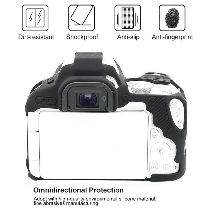 For Canon EOS 250D Soft Silicone Protective Case (Red)