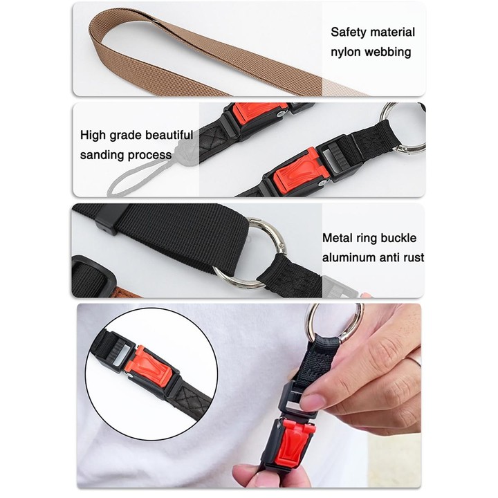 XJ03 Camera Shoulder Hanging Neck Strap(Black)