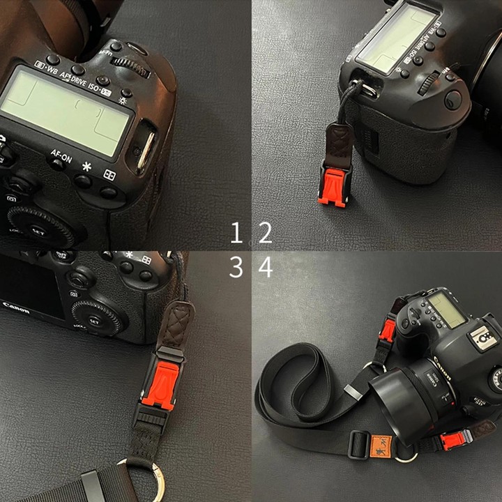 XJ03 Camera Shoulder Hanging Neck Strap(Khaki)