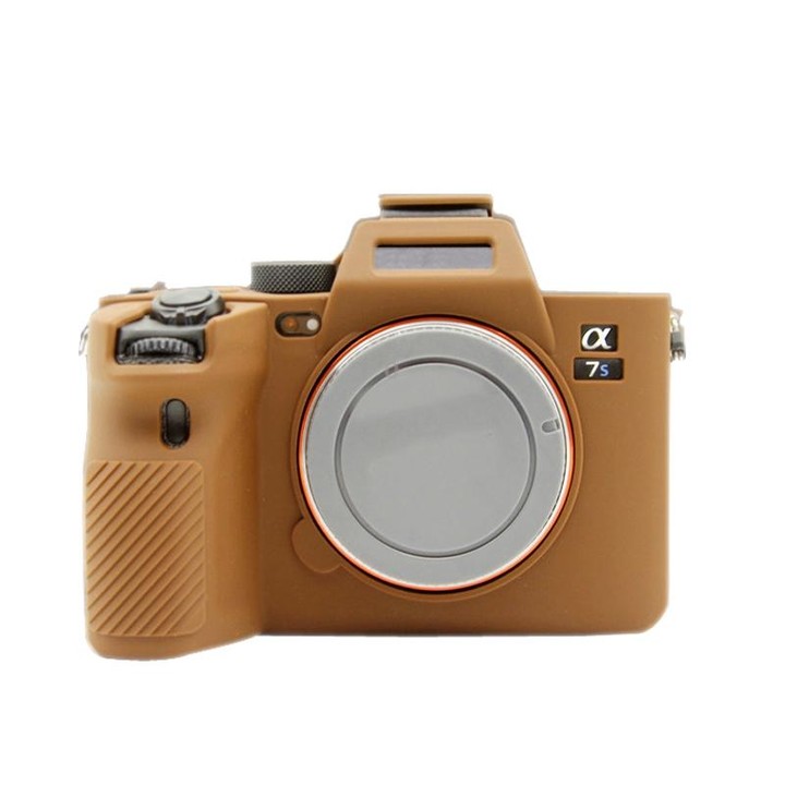 For Sony A7S III / A7S3 Soft Silicone Protective Case(Coffee)
