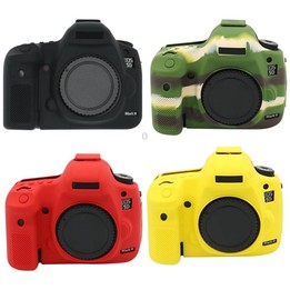 For Canon EOS 5DS Soft Silicone Protective Case (Black)