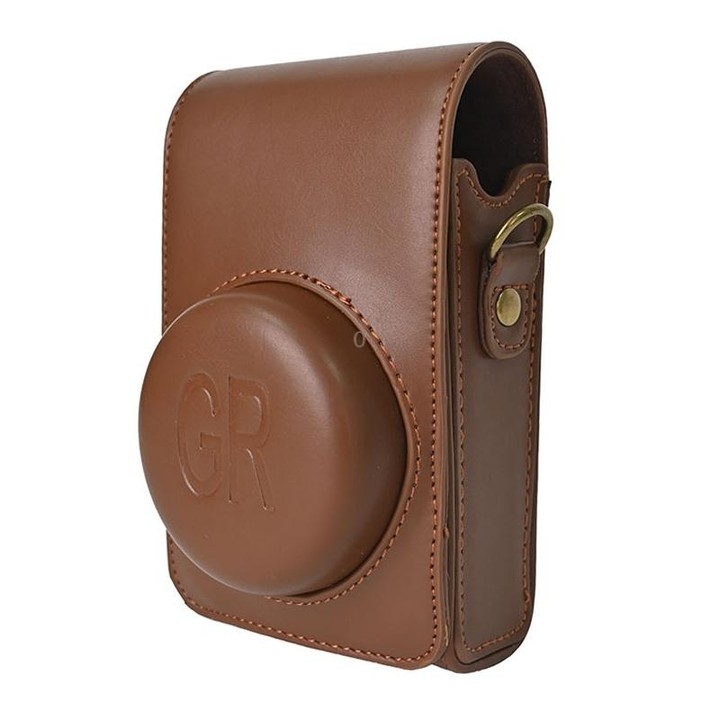 Full Body Camera PU Leather Case Bag with Strap for Ricoh GR / GRII / GRIII, Casio ZR1200 / ZR1500/ ZR2000/ ZR3500, ZR3600 / ZR3