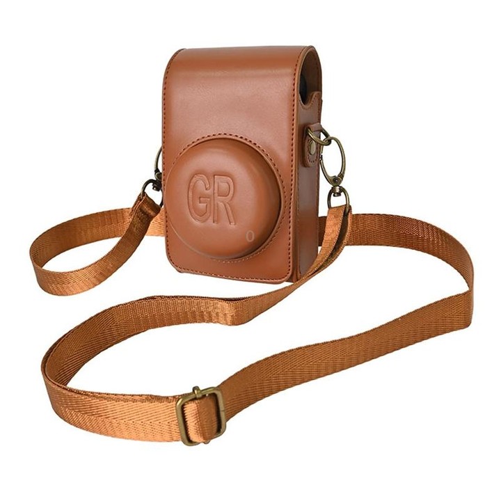 Full Body Camera PU Leather Case Bag with Strap for Ricoh GR / GRII / GRIII, Casio ZR1200 / ZR1500/ ZR2000/ ZR3500, ZR3600 / ZR3