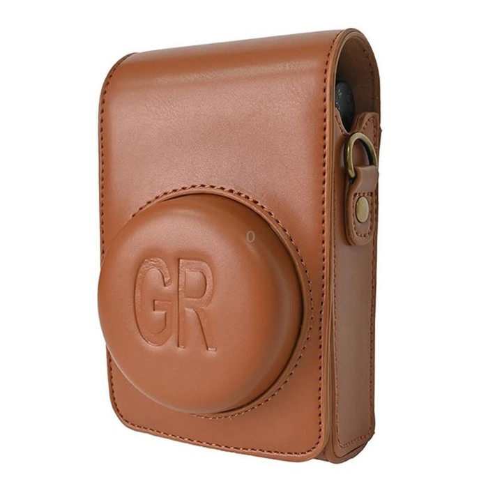 Full Body Camera PU Leather Case Bag with Strap for Ricoh GR / GRII / GRIII, Casio ZR1200 / ZR1500/ ZR2000/ ZR3500, ZR3600 / ZR3
