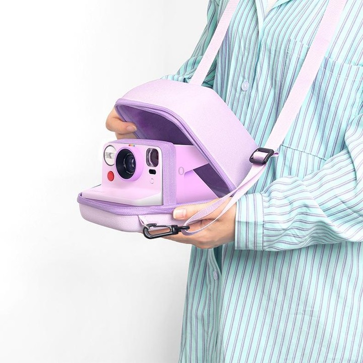 For Polaroid One Step 2 / NOW EVA Camera Case Shockproof Camera Storage Bag (Purple)