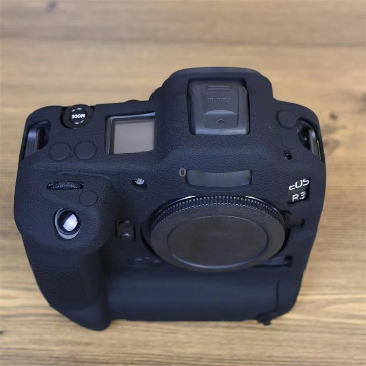 For Canon EOS R3 Soft Silicone Protective Case (Black)