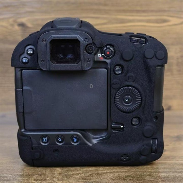 For Canon EOS R3 Soft Silicone Protective Case (Black)