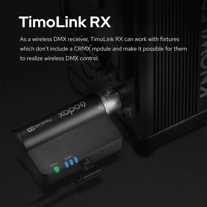 Godox TimoLink TX & RX Wireless DMX Transmitter & Receiver (Black)