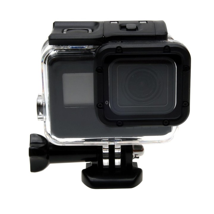 For GoPro NEW HERO /HERO6 /5 30m Waterproof Housing Protective Case + Hollow Back Cover with Buckle Basic Mount & Screw, No Need