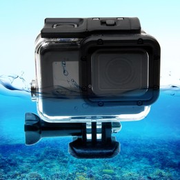 For GoPro NEW HERO /HERO6 /5 30m Waterproof Housing Protective Case + Hollow Back Cover with Buckle Basic Mount & Screw, No Need