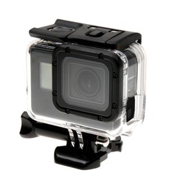 For GoPro HERO6 /5 Skeleton Housing Protective Case + Hollow Back Cover with Buckle Basic Mount & Screw, No Need to Disassemble