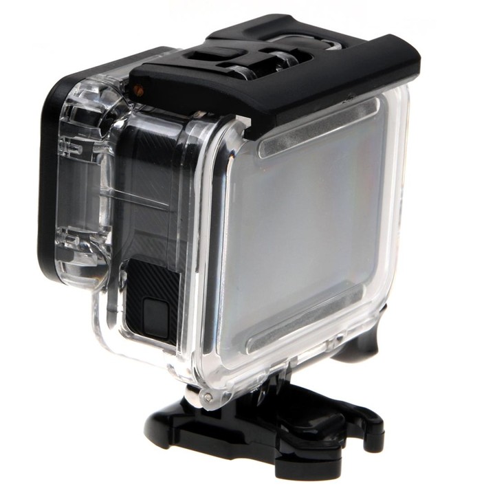 For GoPro HERO6 /5 Skeleton Housing Protective Case + Hollow Back Cover with Buckle Basic Mount & Screw, No Need to Disassemble