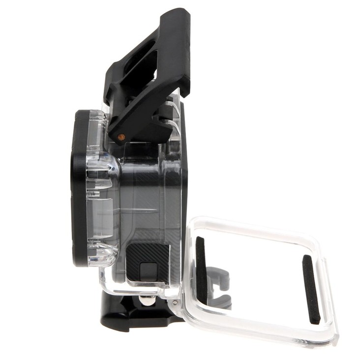 For GoPro HERO6 /5 Skeleton Housing Protective Case + Hollow Back Cover with Buckle Basic Mount & Screw, No Need to Disassemble