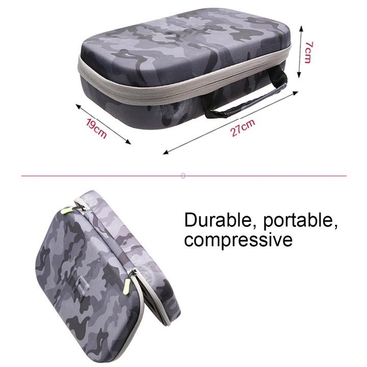 Camouflage Pattern EVA Shockproof Waterproof Portable Case forGoPro, Insta360, DJI and Other Action Cameras Accessories, Size: 2