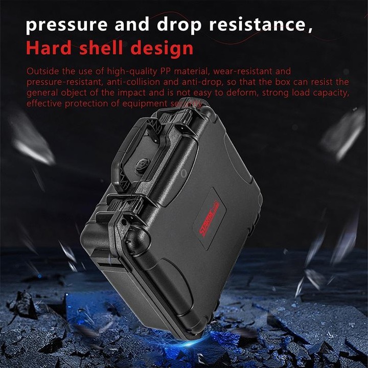 STARTRC Waterproof EVA PP Dual-layer Suitcase Storage Box For GoPro HERO13 Black /12 Black /11 Black /10 Black /9 Black (Black)